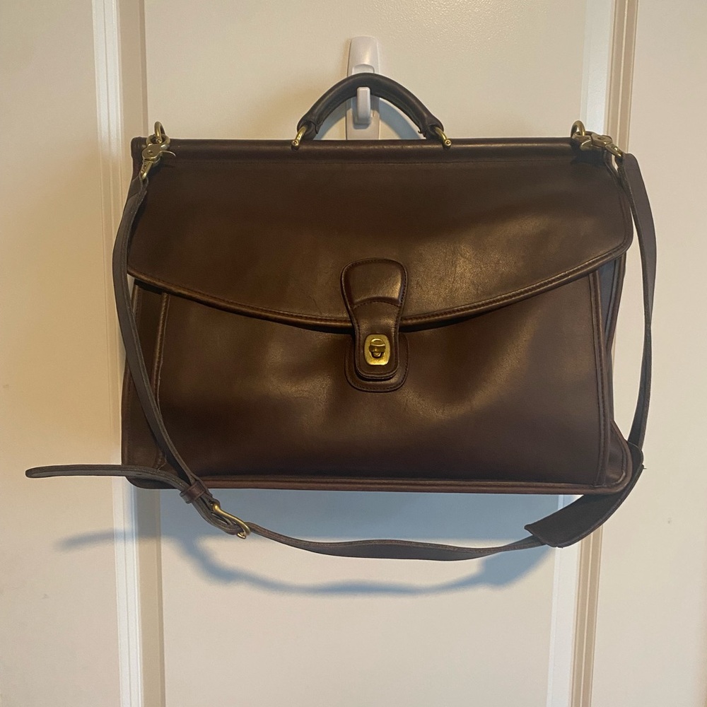 Vintage Coach Beekman Leather briefcase